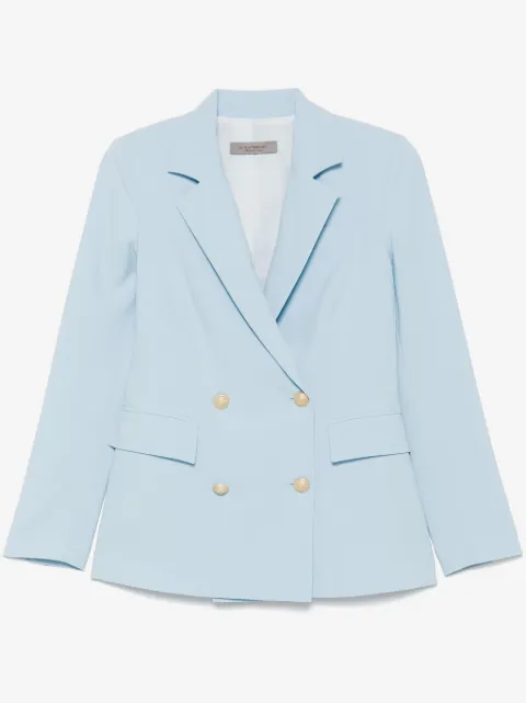 D.Exterior double-breasted blazer