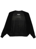 D.Exterior metallic-threading cardigan - Black