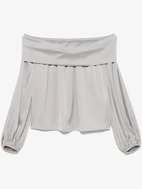 D.Exterior satin blouse