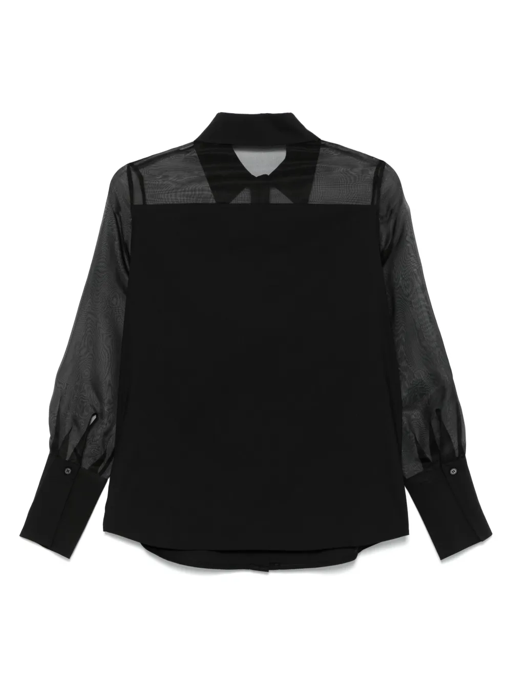 D.Exterior bead-embellished shirt - Zwart