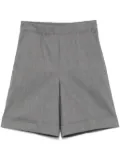 D.Exterior pressed-crease shorts - Grey