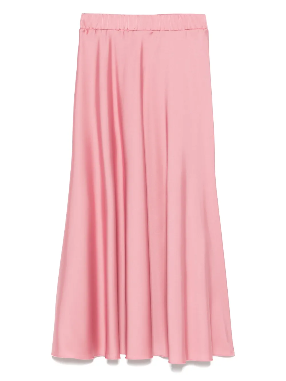 D.Exterior satin midi skirt - Roze