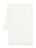 D.Exterior lurex-detail scarf - White