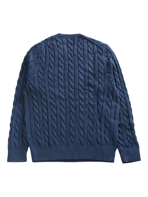 Polo Ralph Lauren cable-knit Jumper Blue FARFETCH IN