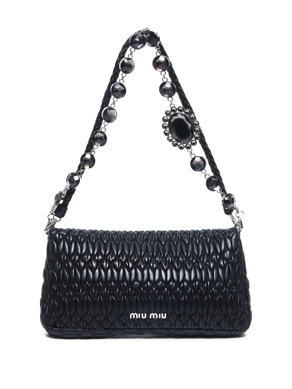 Miu Miu Pre-Owned 2000s matelassé-effect shoulder bag - Zwart