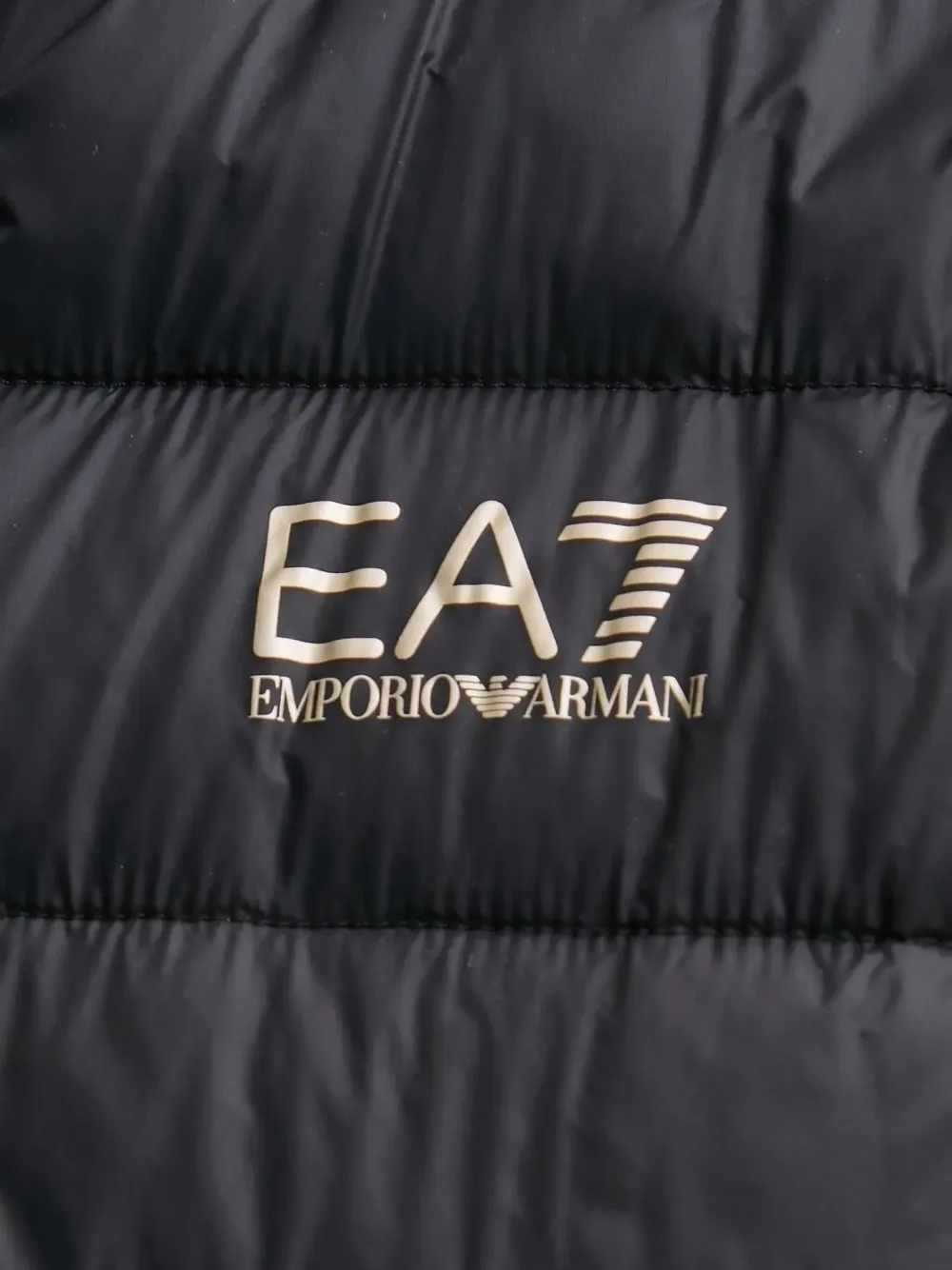 Ea7 Emporio Armani Bodywarmer met capuchon Zwart