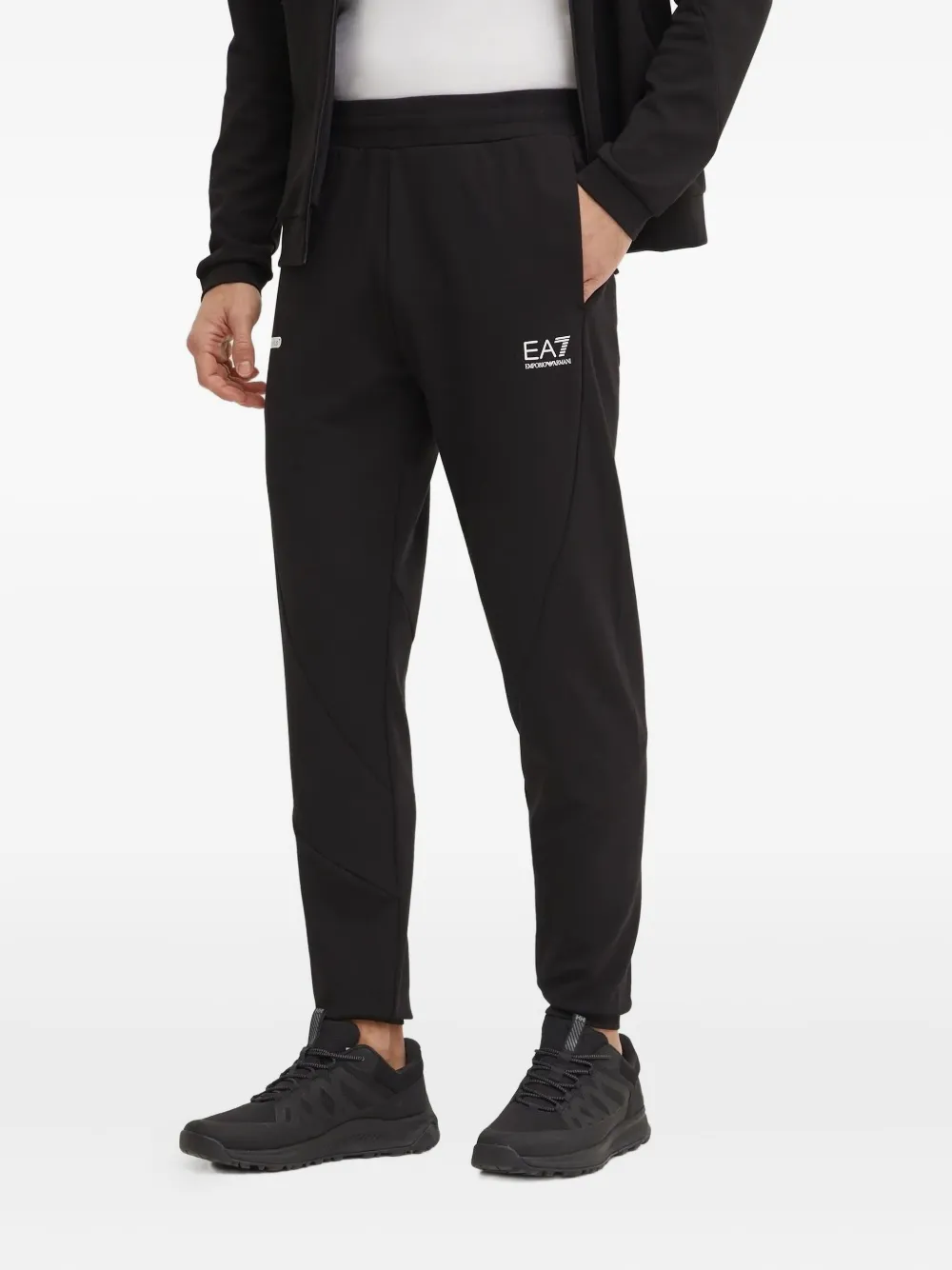 Ea7 Emporio Armani Sweater met rits Zwart