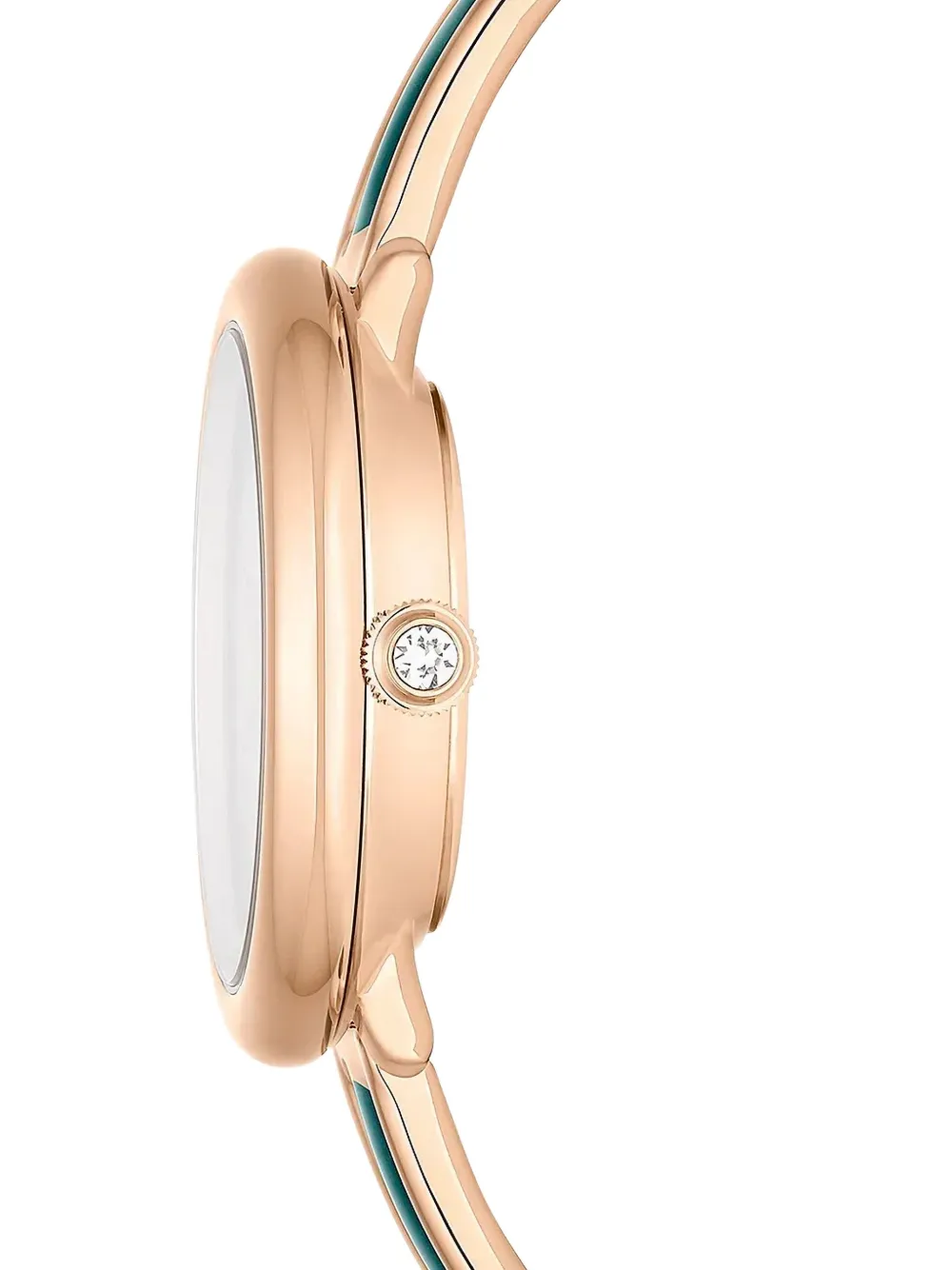 Swarovski Crystalline Bangle Watch In Gold