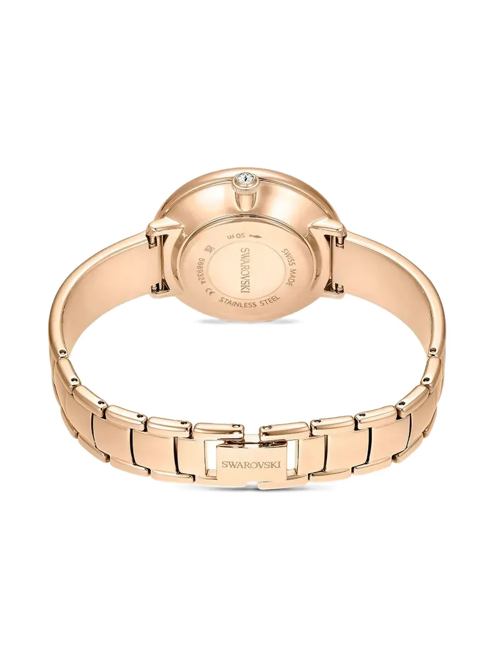 Swarovski Crystalline Bangle Watch In Gold