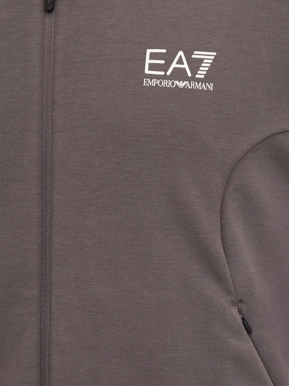 Ea7 Emporio Armani logo-print zip-up tracksuit Bruin