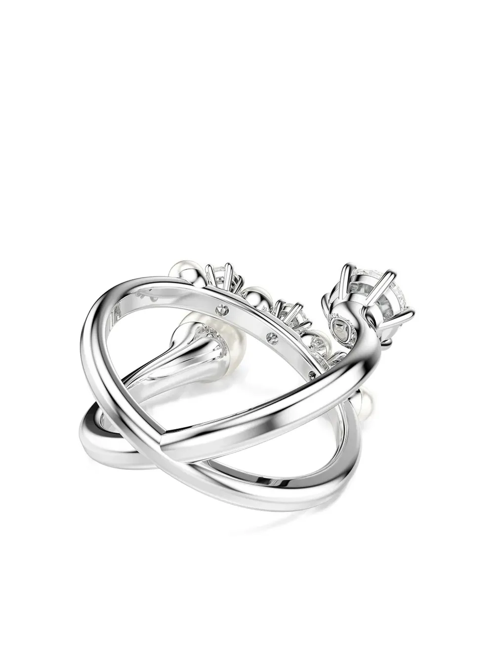 Swarovski Matrix Ring In Silver