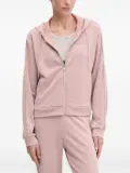 Ea7 Emporio Armani rhinestone-trimmed hooded tracksuit set - Pink