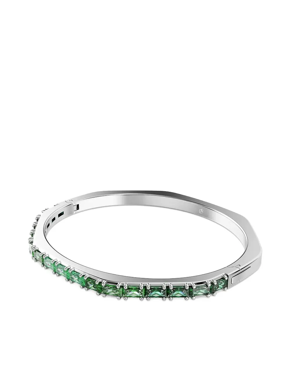 Swarovski Matrix Octagon-shape Bangle In Green