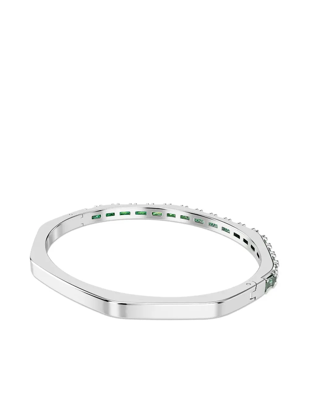 Swarovski Matrix Octagon-shape Bangle In Green