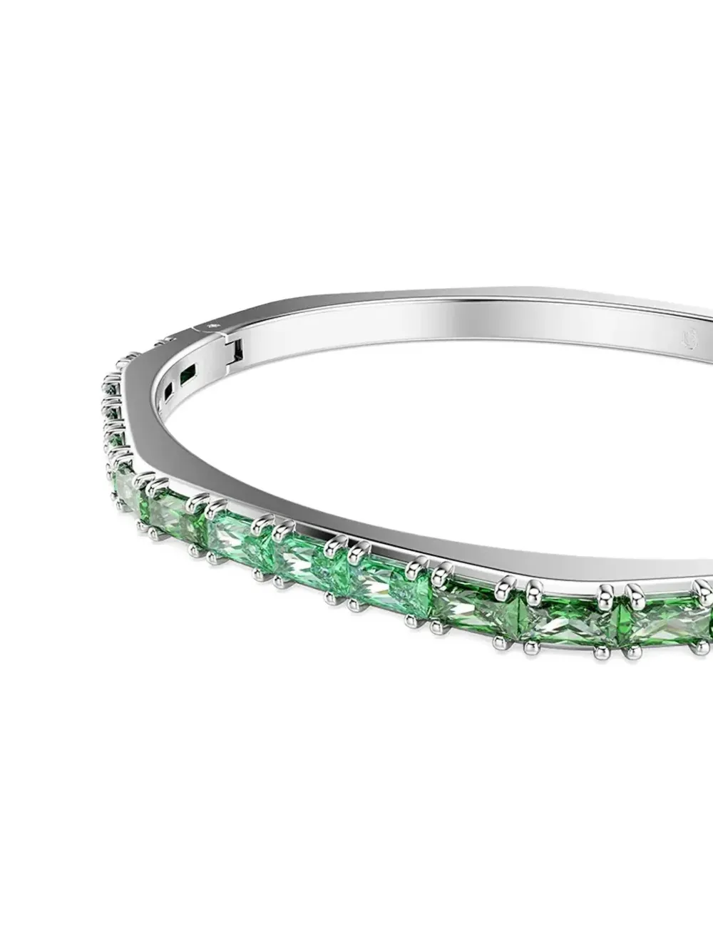 Swarovski Matrix Octagon-shape Bangle In Green