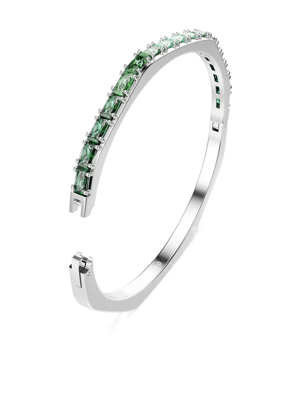 Swarovski Matrix Octagon-shape Bangle In Green