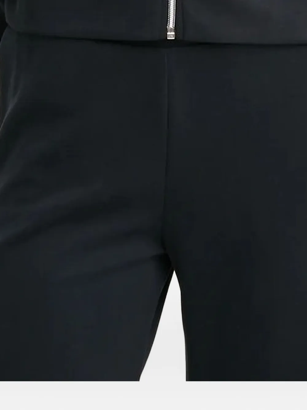 Ea7 Rhinestone-trimmed Zip-up Track Suit In Black