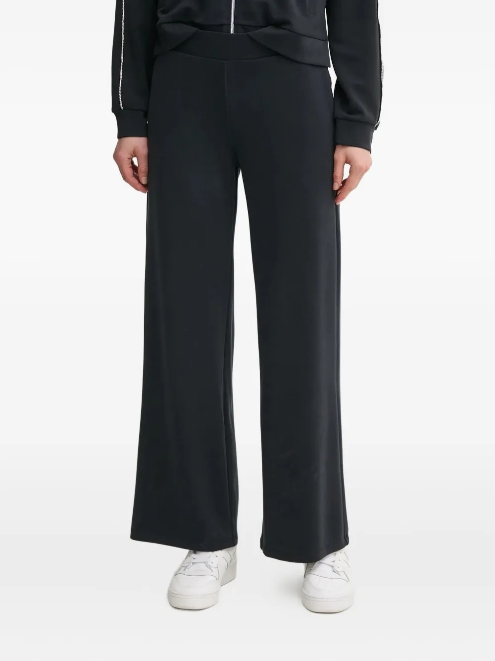 Ea7 Emporio Armani Trainingspak met rits en afwerking van stras - Zwart