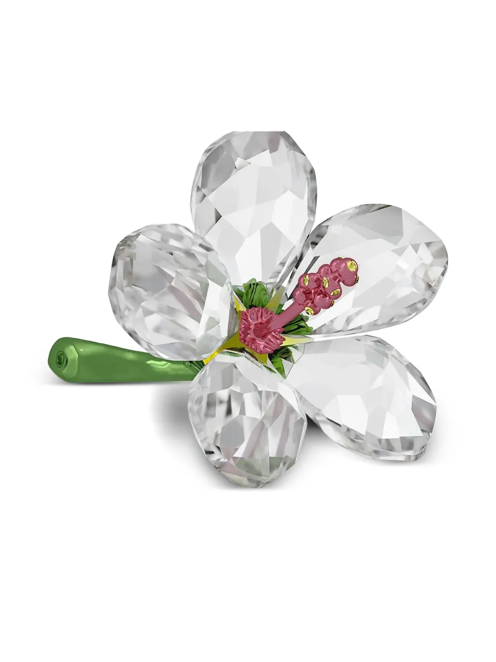 Swarovski ビジューフラワーフィギュア - ホワイト Swarovski ビジューフラワーフィギュア - ホワイト
