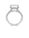 Swarovski embellished ring - White