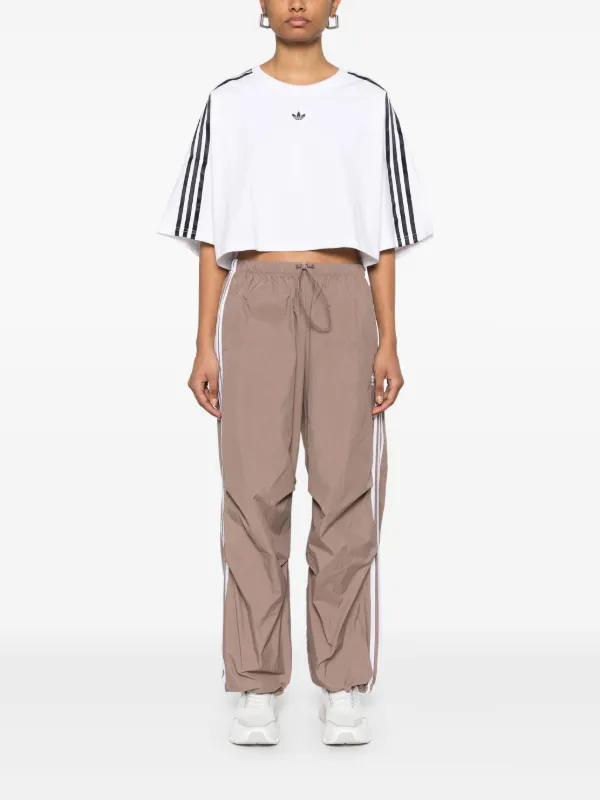 Adidas 3-stripe Parachute Pants | Brown | FARFETCH