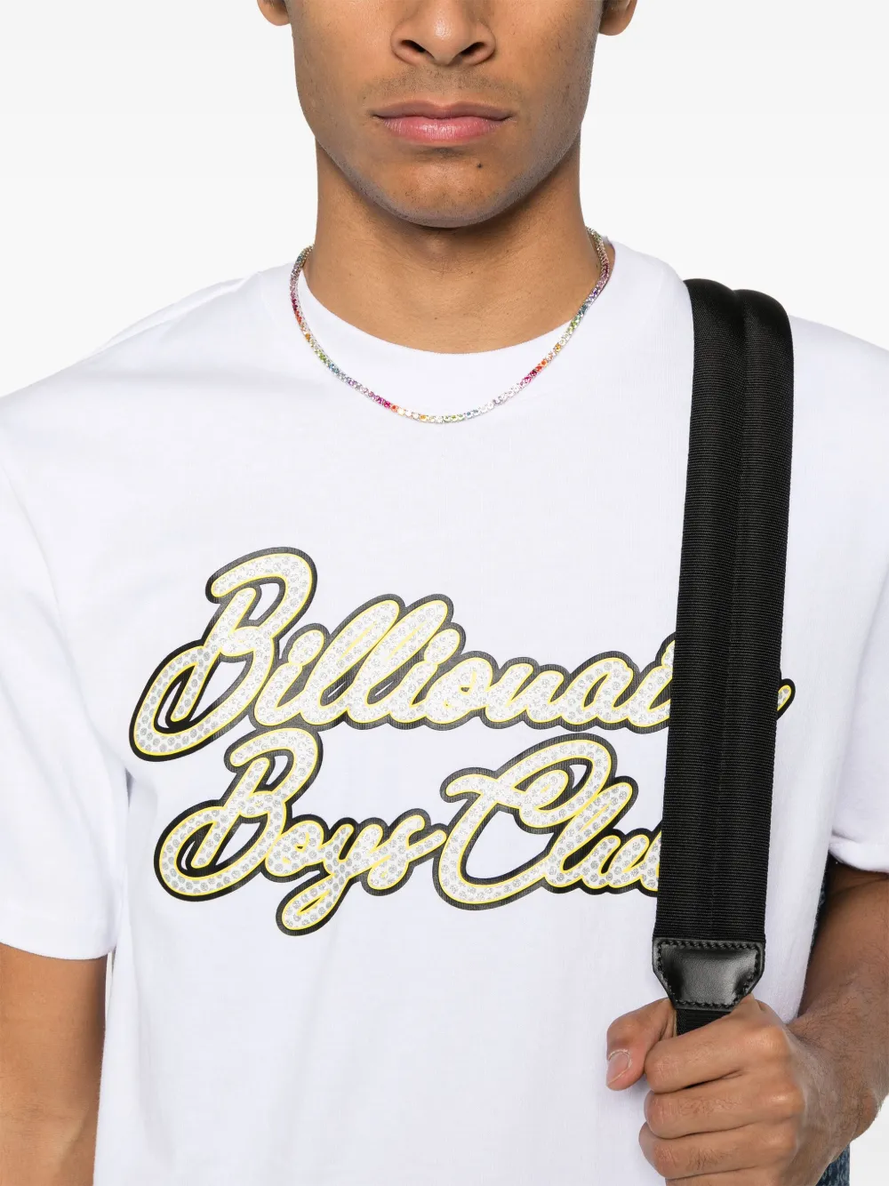 Billionaire Boys Club Diamond Script Logo T-Shirt Wit