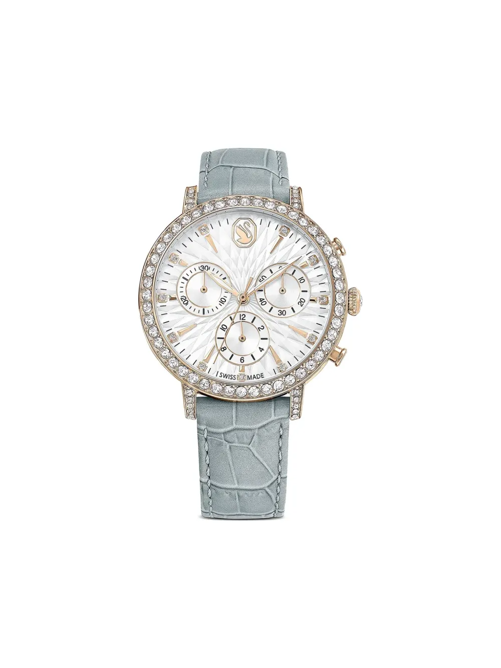 Swarovski Matrix Tennis Chrono 36mm - ホワイト Swarovski Matrix Tennis Chrono 36mm - ホワイト