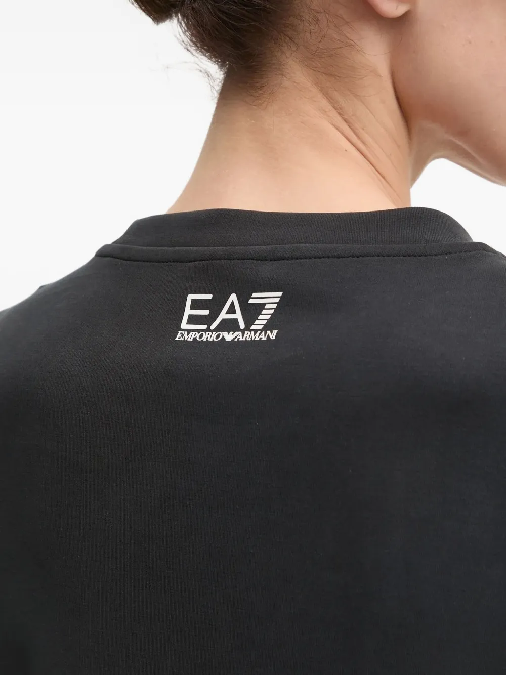 Ea7 Emporio Armani logo-detail cuffed-sleeves tracksuit Zwart