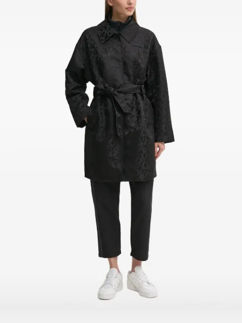 Ea7 Emporio Armani leopard-print belted coat