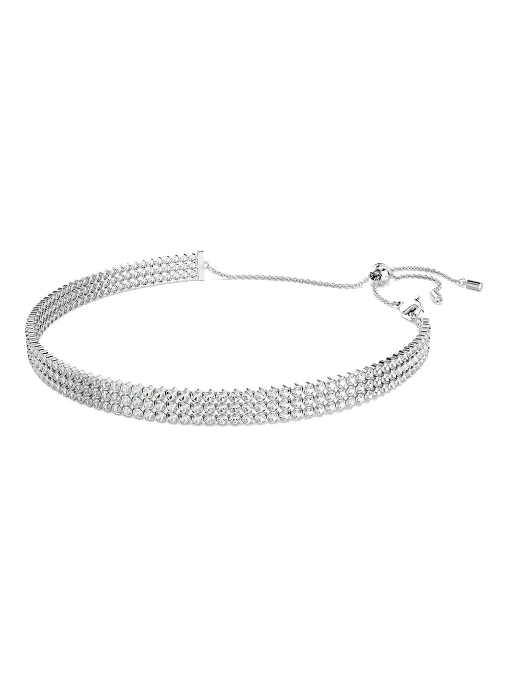 Swarovski Matrix Tennis choker - Wit