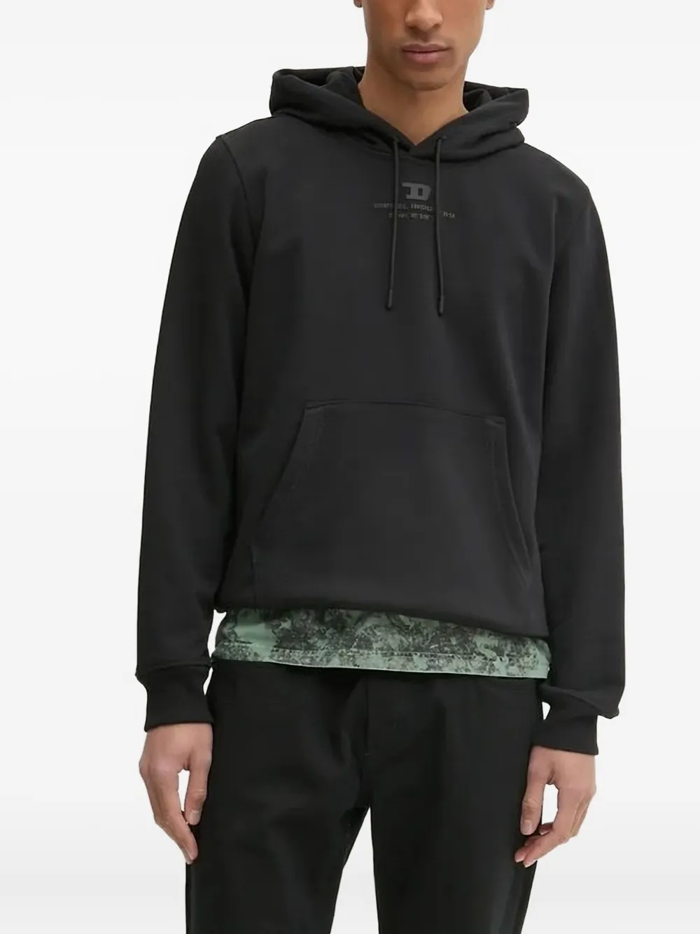 Diesel logo-print hoodie | Black | Image 1