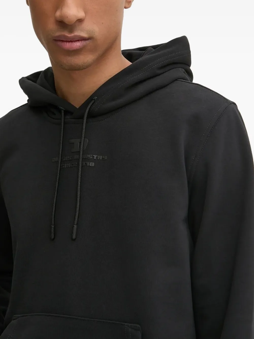 Diesel Logo-print Hoodie In Black