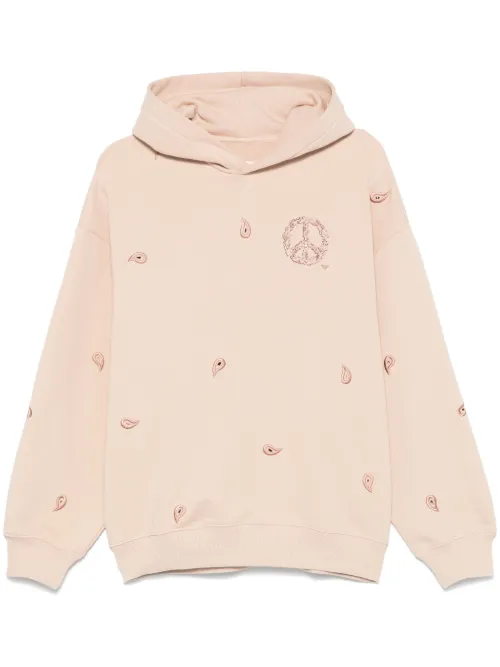Hoodie à symbole de paix brodé - Emporio Armani - Modalova