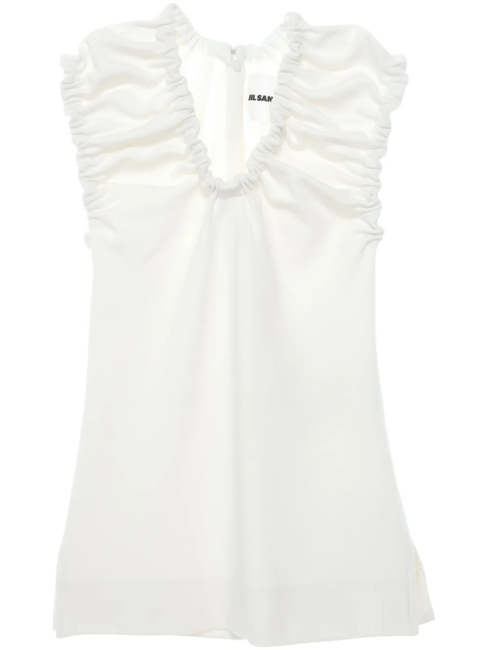 Jil Sander gathered blouse | White | Image 1