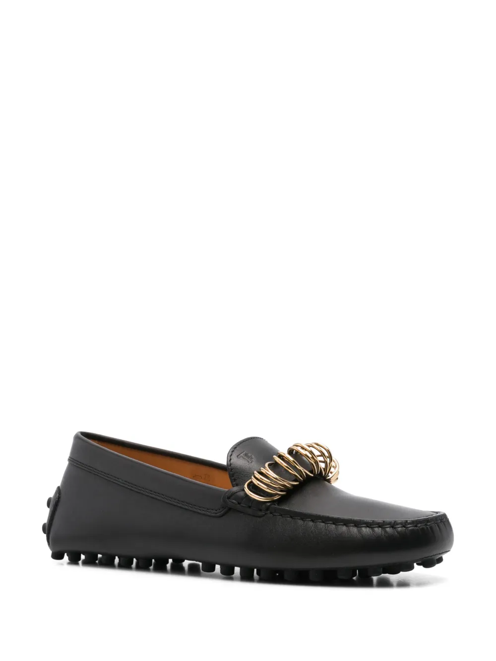 Tod's Loafers met ring Zwart