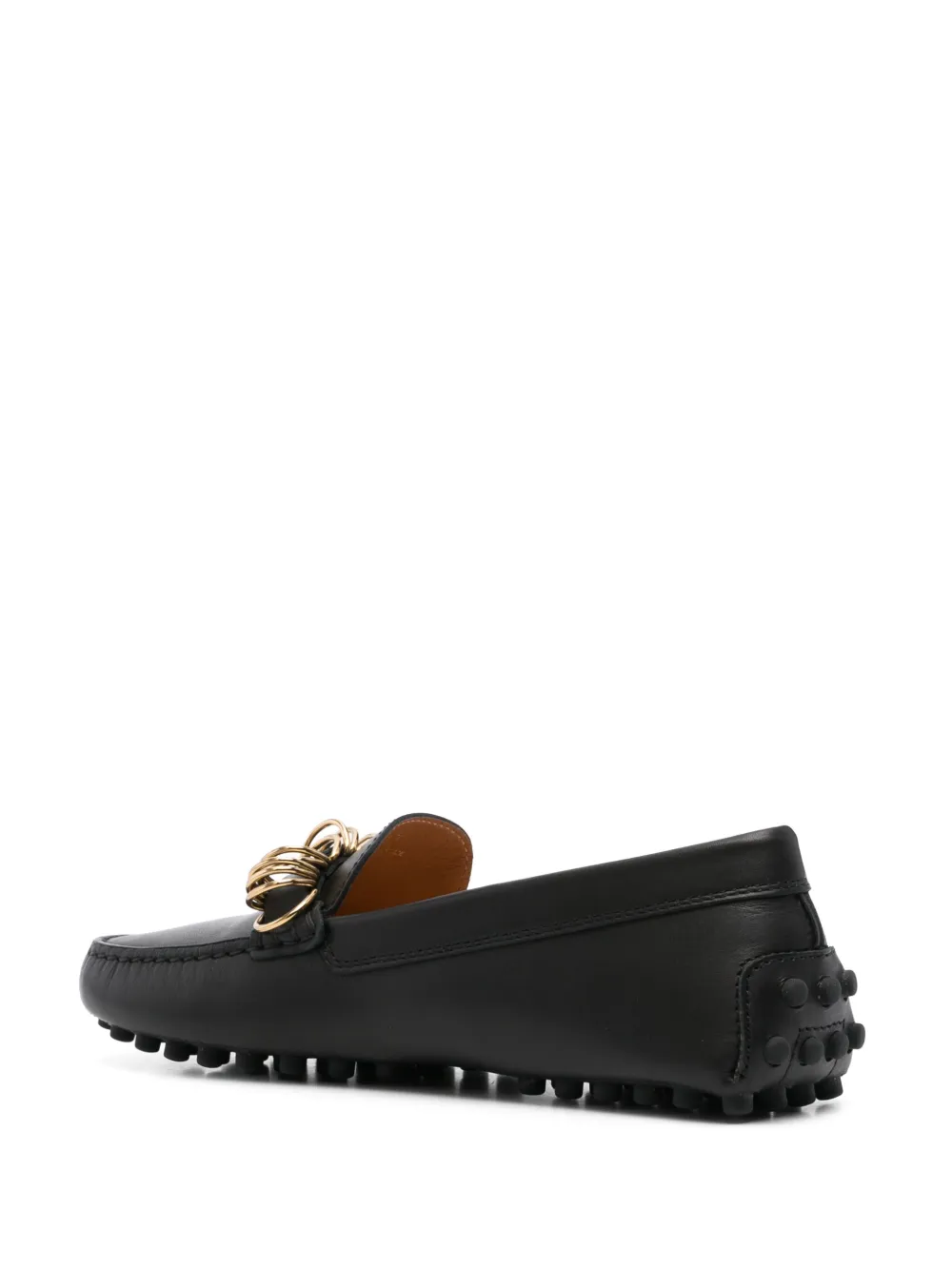 Tod's Loafers met ring Zwart