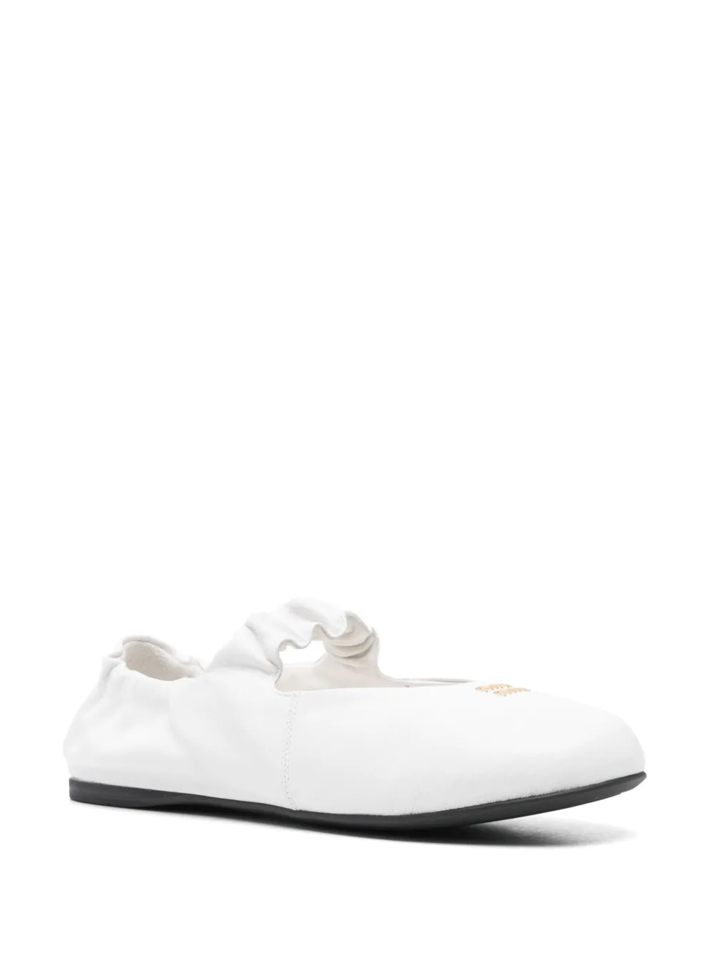 Miu Miu leather ballet flats - Wit