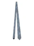 Burberry check tie - Blue