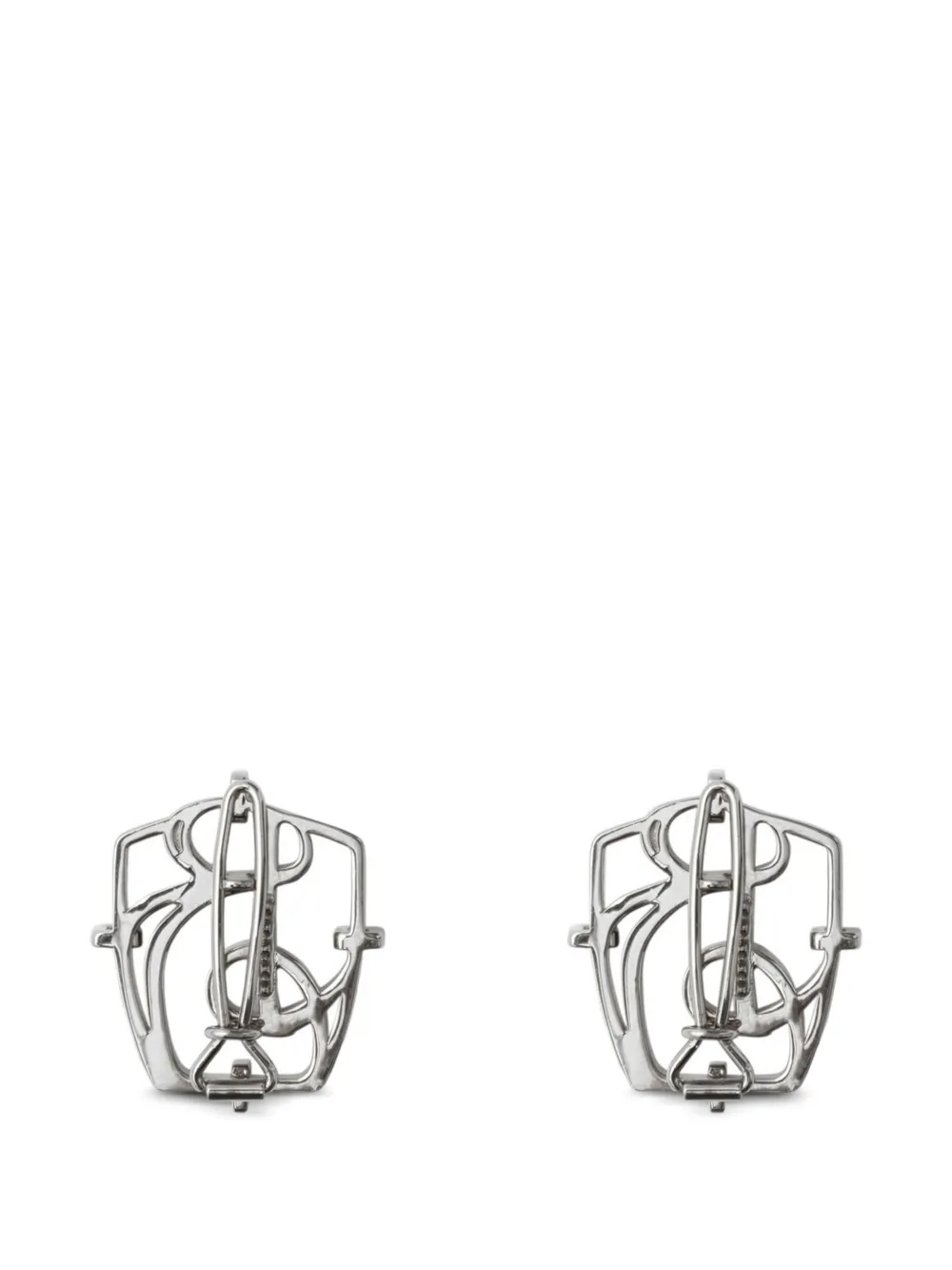 Burberry B charm hair clips - Zilver