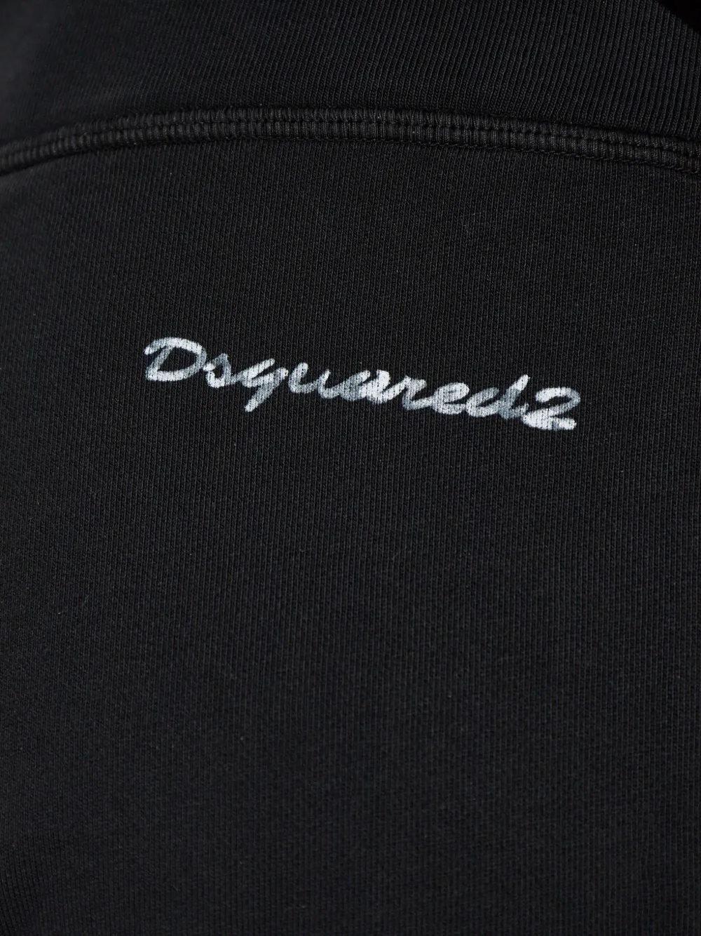 DSQUARED2 Trainingsbroek met geborduurd logo Zwart