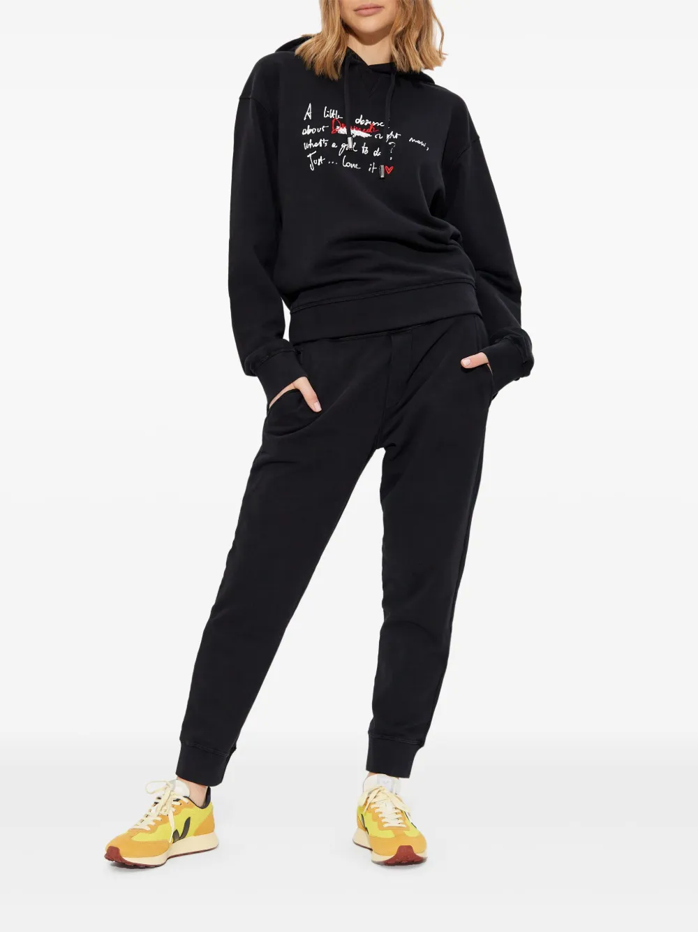 DSQUARED2 Trainingsbroek met geborduurd logo - Zwart