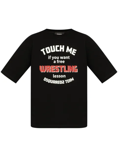 DSQUARED2 slogan-print cotton t-shirt 