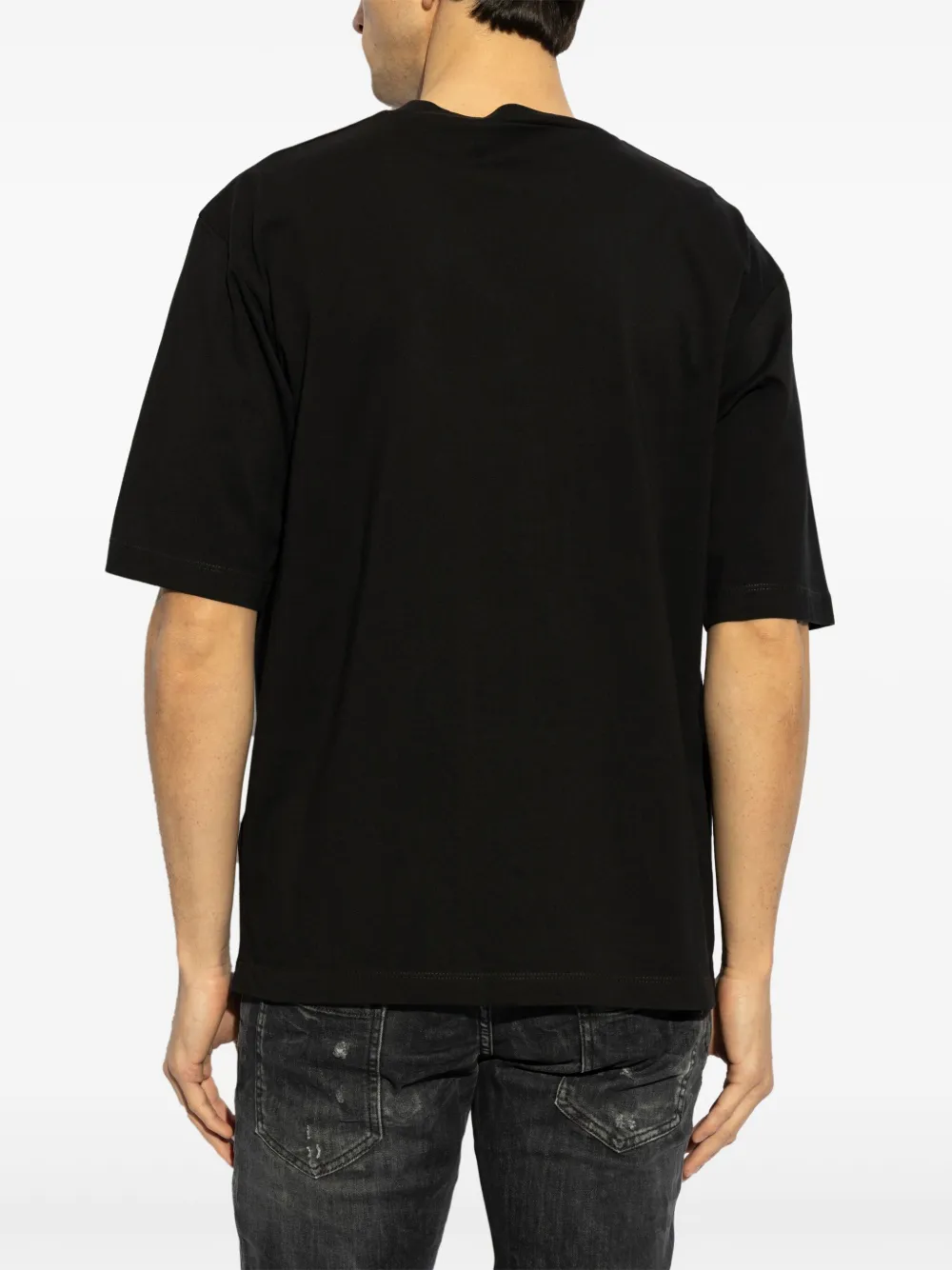 DSQUARED2 T-shirt met tekst Zwart