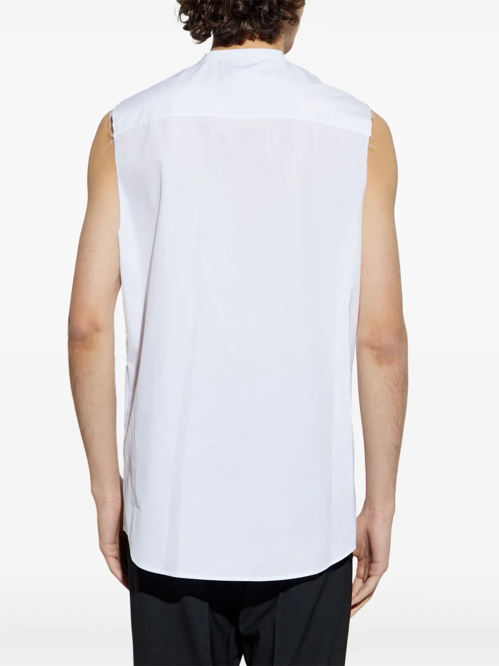 DSQUARED2 Katoenen mouwloze overhemd Wit