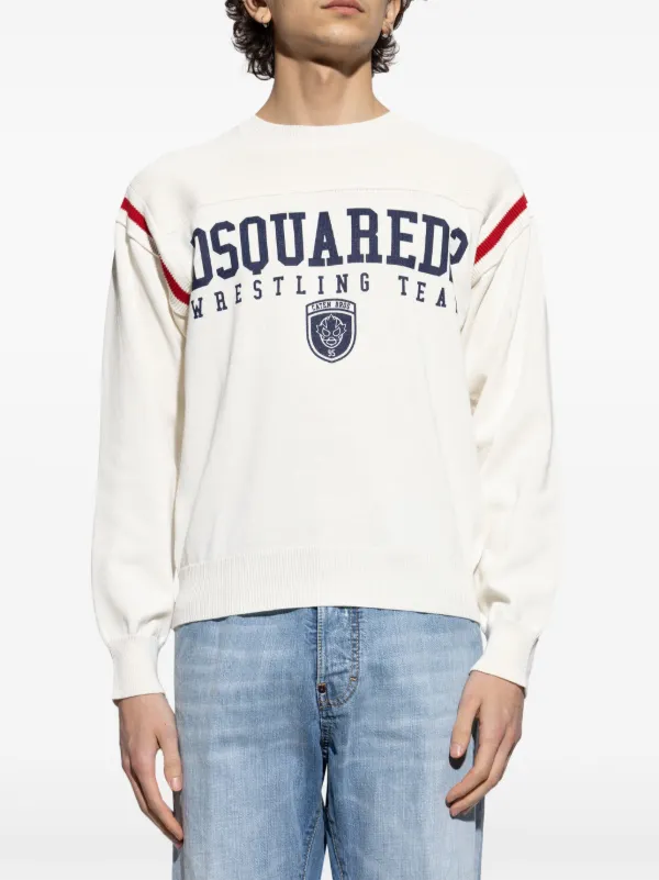 『Dsquared2』ロゴ スウェットシャツ DSQUARED2 ロゴ スウェットシャツ | ニュートラル | FARFETCH JP