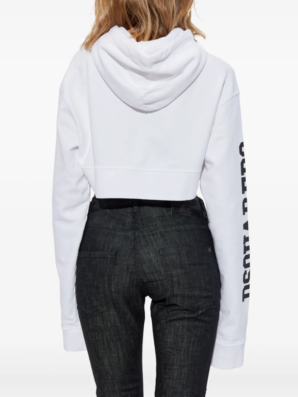 Shop Dsquared2 Logo-print Hoodie In White