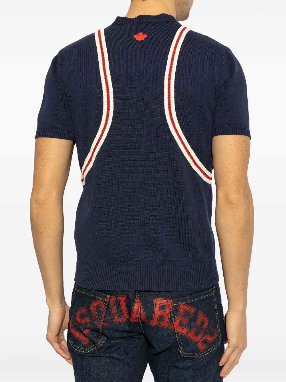 DSQUARED2 T-shirt met logoprint Blauw
