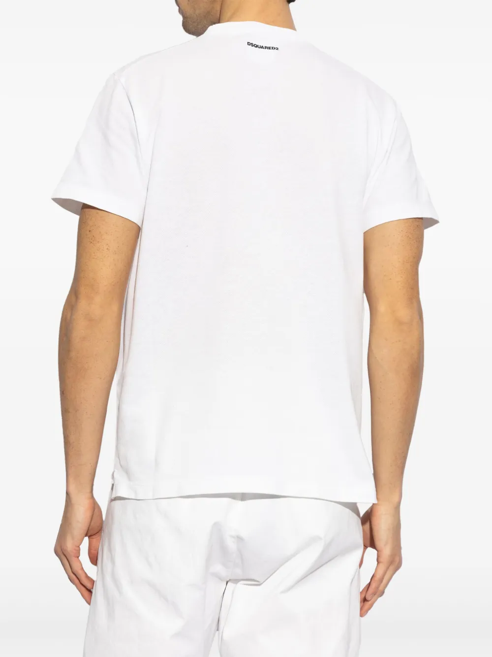 DSQUARED2 T-shirt met patch-applicatie Wit