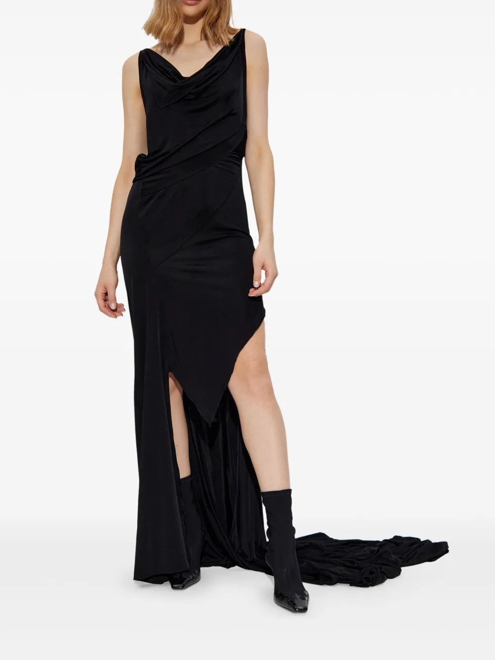 DSQUARED2 Gedrapeerde maxi-jurk Zwart