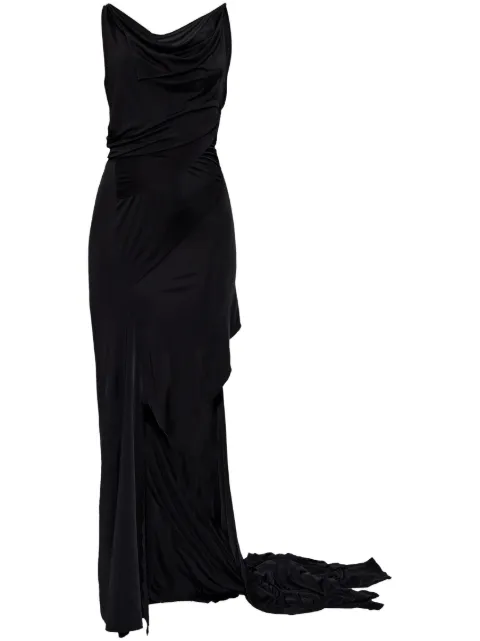 DSQUARED2 vestido largo con diseño drapeado